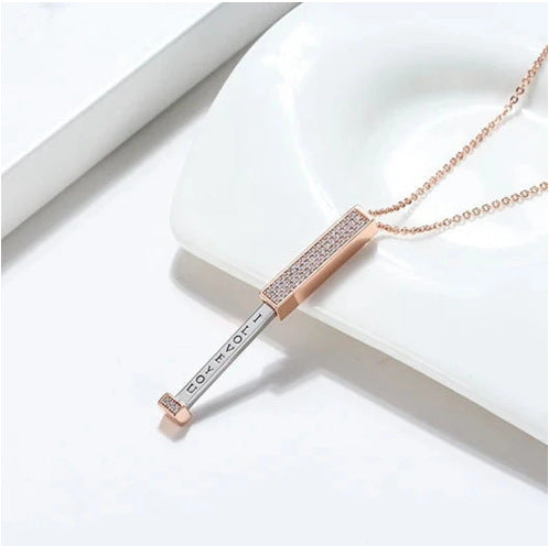 Copper-Plated Diamond Necklace
