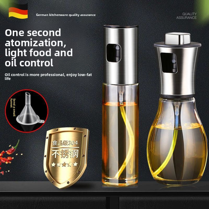 Food Grade Stainless Steel Oil Spray Bottle for Kitchen