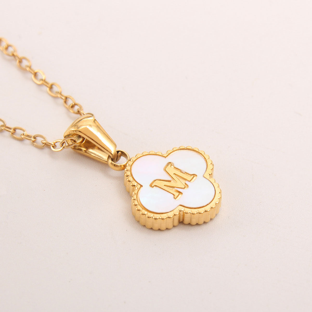 Gold-Plated Letter Necklace