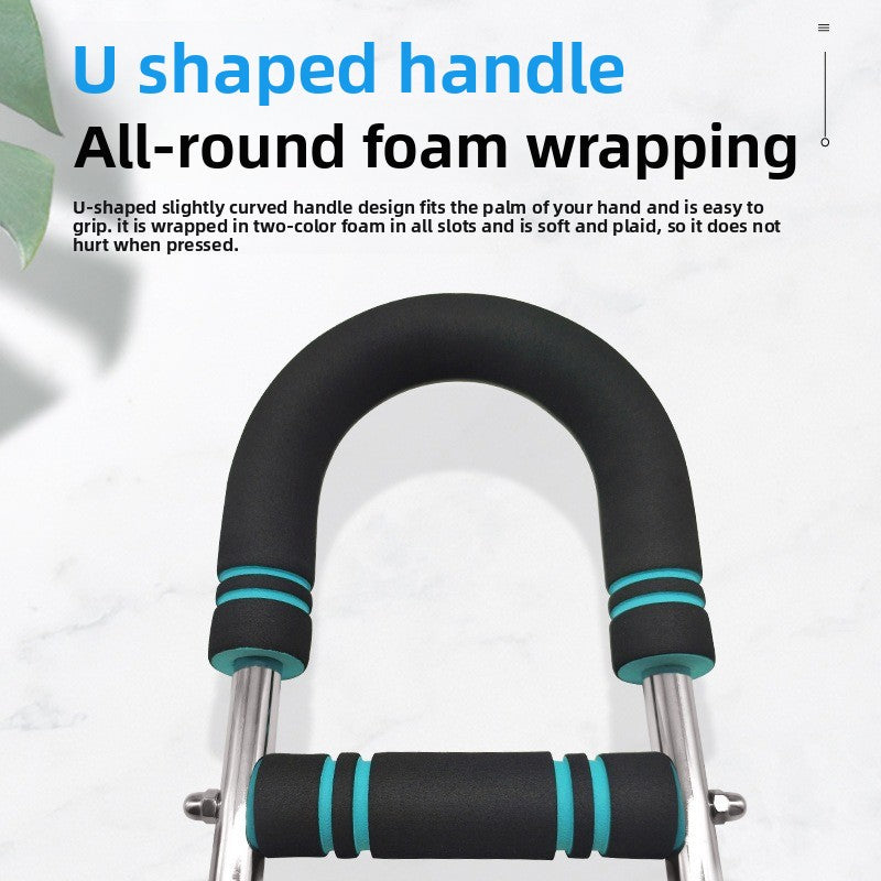 Adjustable U-Shaped Arm Strength Trainer for Home Fitness