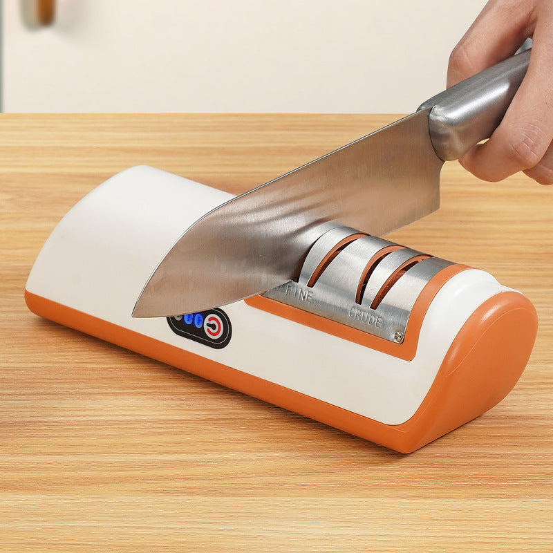 Electric Knife Sharpener with Diamond Grinding Wheel
