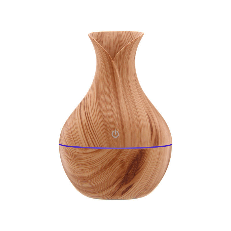 Wood Grain Ultrasonic Humidifier with Night Light