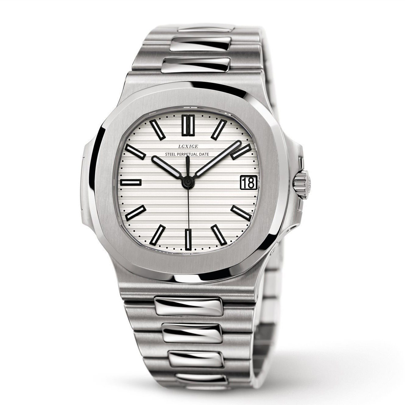 All-steel men's Nautilus watch