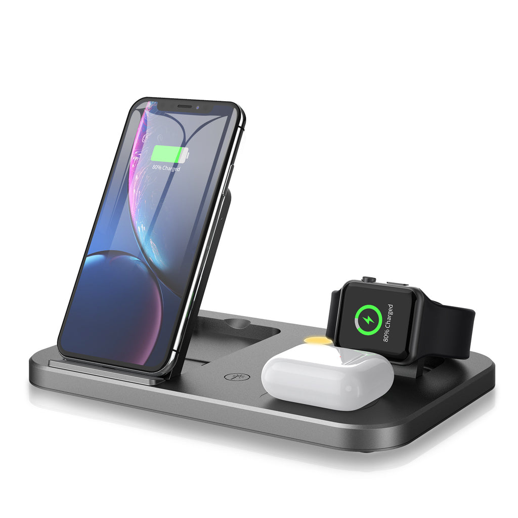 Wireless Charger Stand with Fast Charging, Night Light, and USB Port