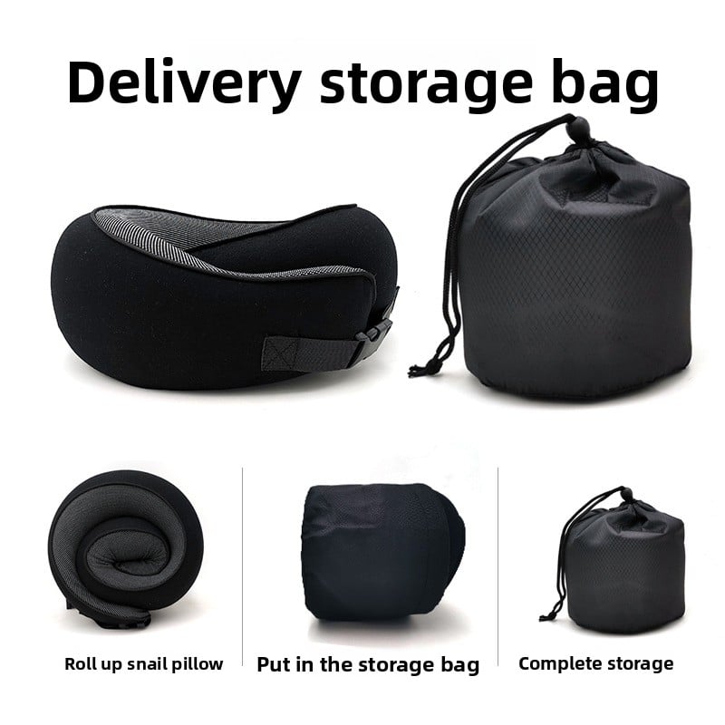 A U-shaped neck guard pillow that can be stored