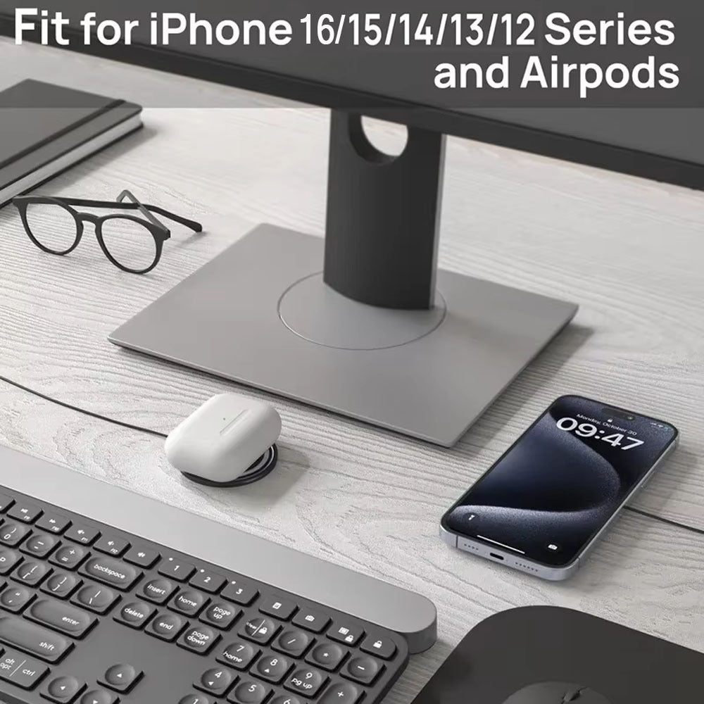 Wireless fast charging magnetic multi-port charger