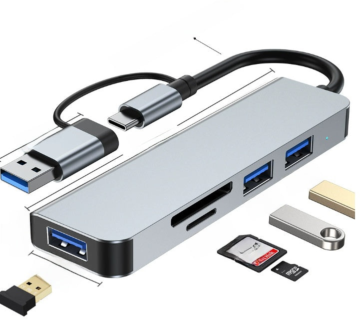 Dual-Head USB 3.0 Hub with Multiple Ports