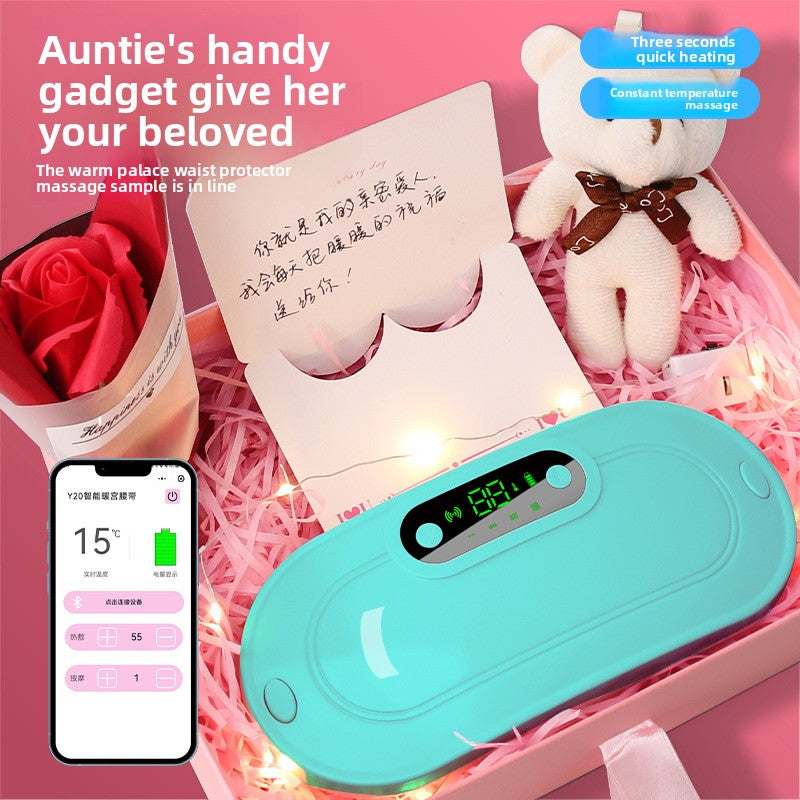 Massage warm uterus with vibration hot compress Abdominal massage device