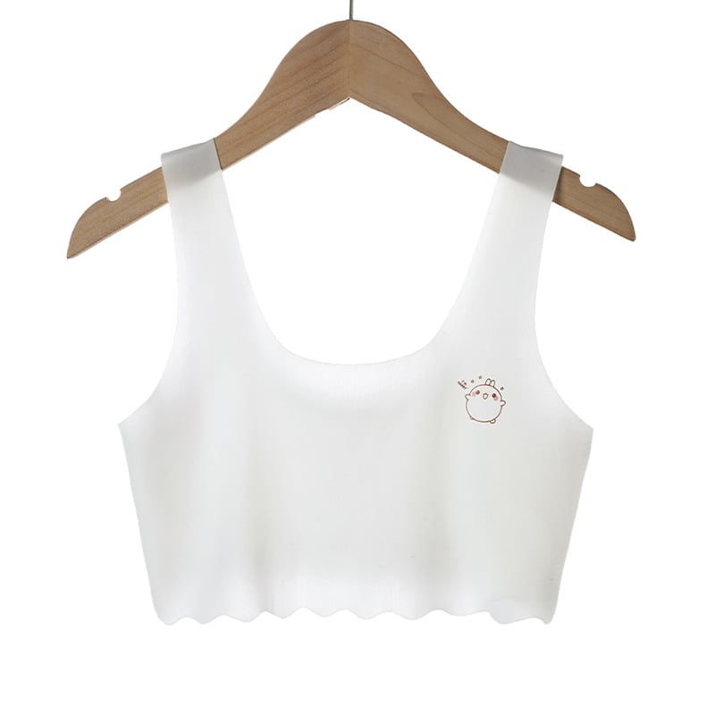 Traceless girls' underwear bra