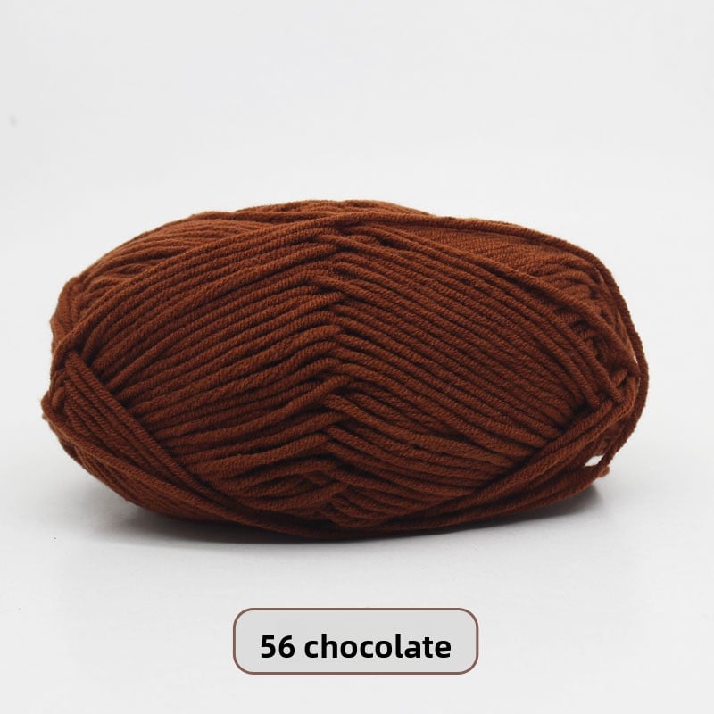 Five-Strand Milk Cotton Yarn for Knitting and DIY Crafts