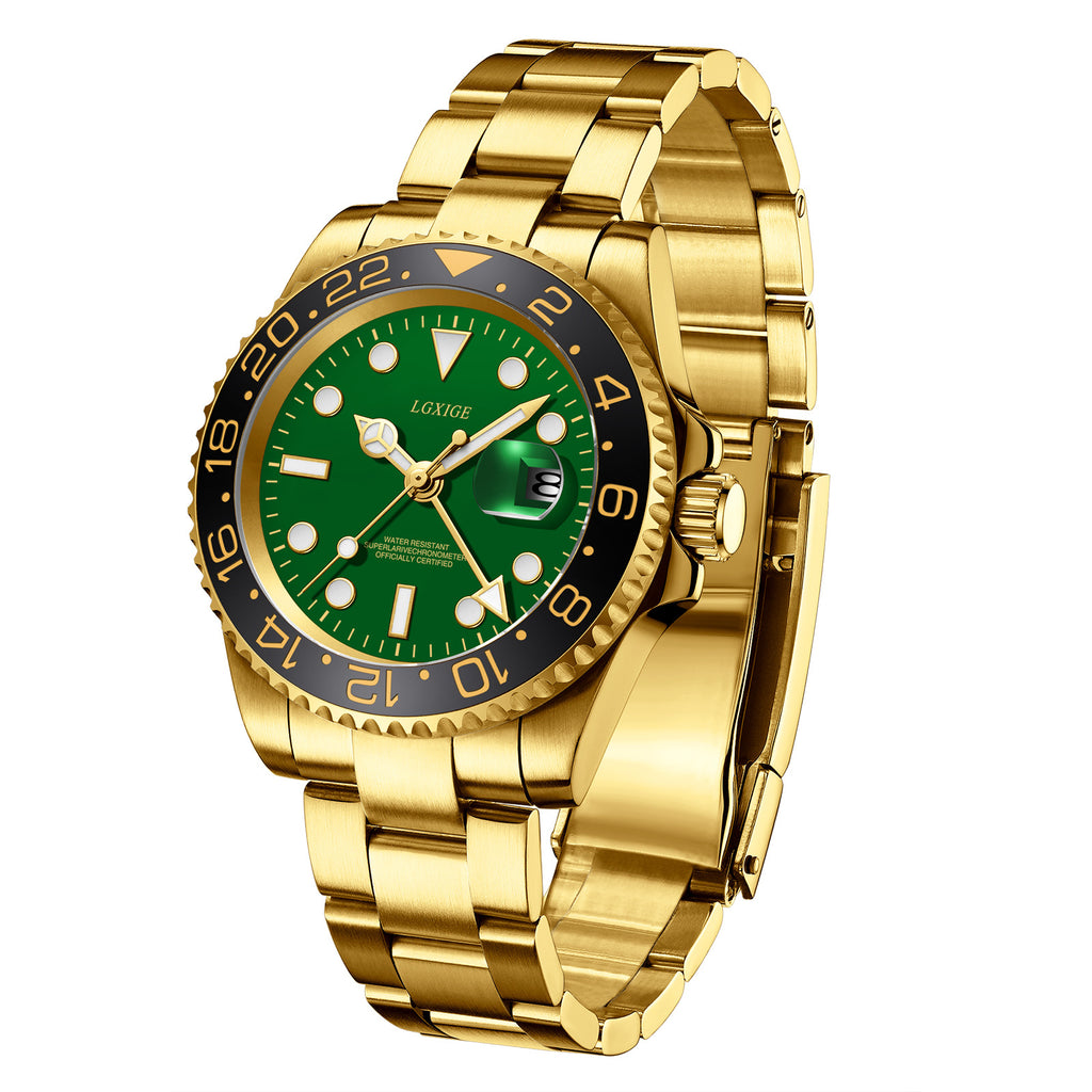 Luminous hour hand calendar waterproof mechanical watch