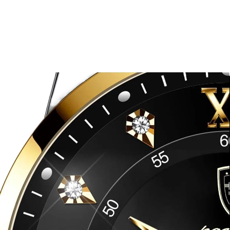 Foreign trade AliExpress explosions Swiss certification imported double calendar waterproof luminous men's watch Korean fashion