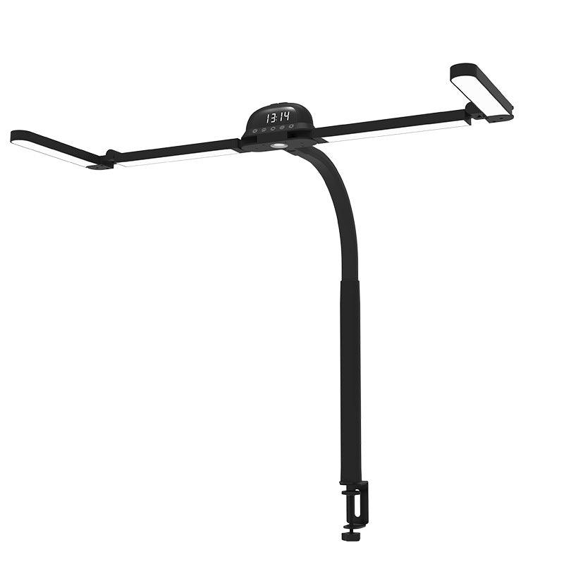 Adjustable Dual-head LED Desk Lamp with Gooseneck