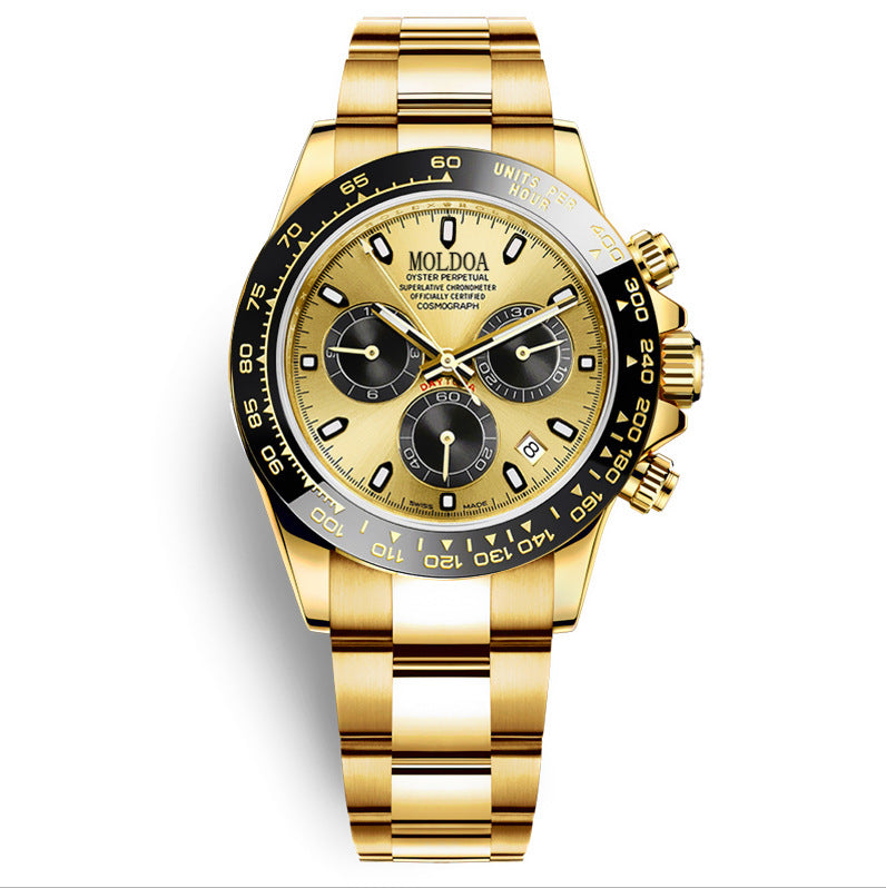 Mens Calendar Waterproof Watch with Luminous Feature
