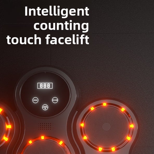 Intelligent Music Boxing Machine - Adjustable Electronic Wall Target for Adult & Kids Fitness Boxing Reaction Training