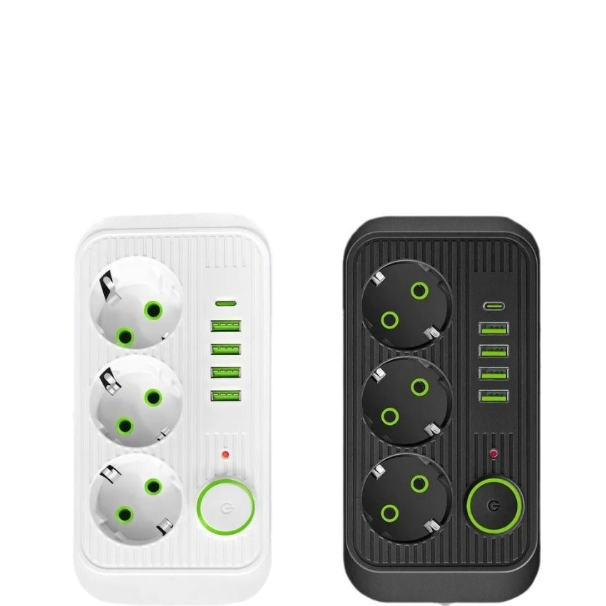 An extender power socket with USB and Type-C