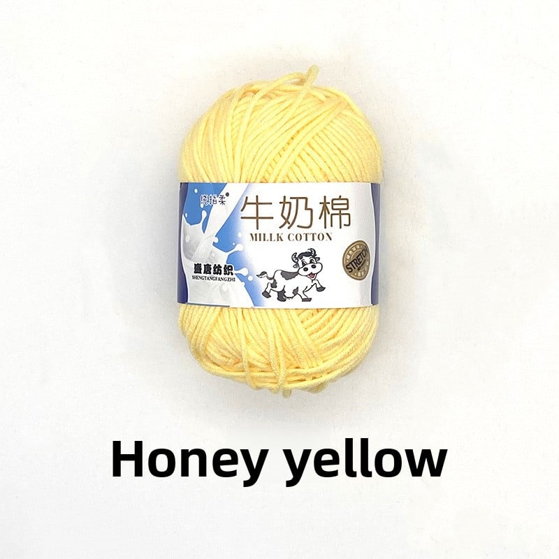 Five-Strand Milk Cotton Yarn for Knitting and DIY Crafts