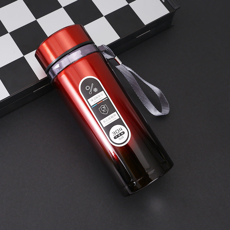 Car-mounted stainless steel insulated cup with large capacity