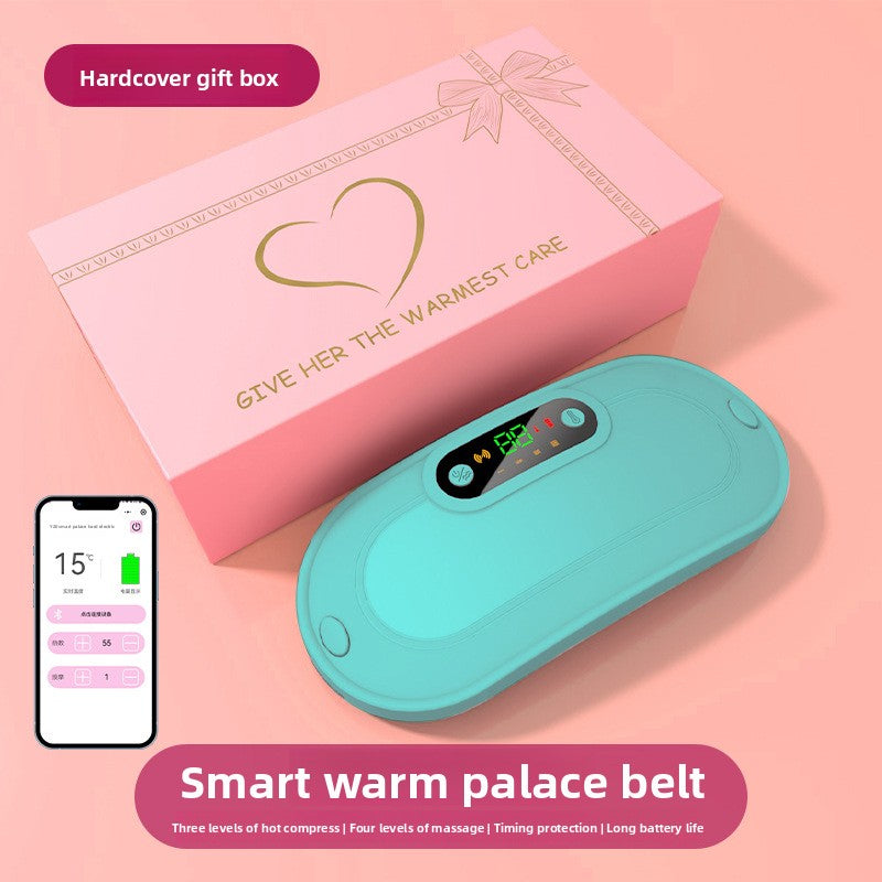 Massage warm uterus with vibration hot compress Abdominal massage device