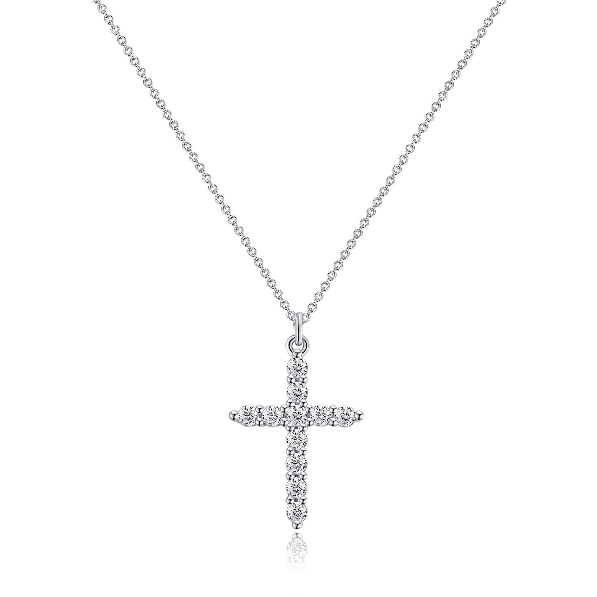 Crown Cross Beaded Necklace