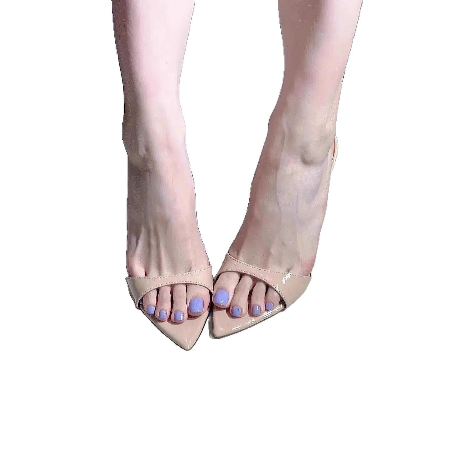 Peep Toe Pointed High Heels