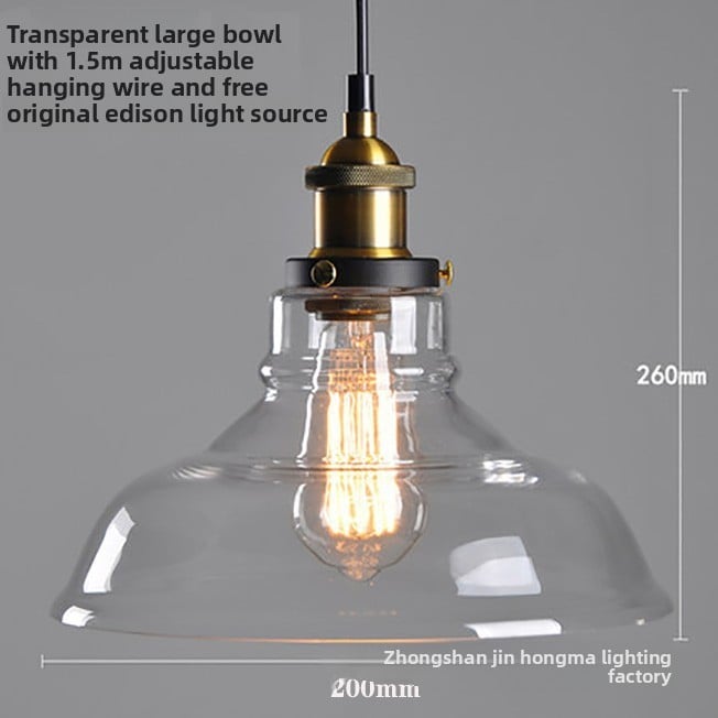 Creative retro glass chandelier