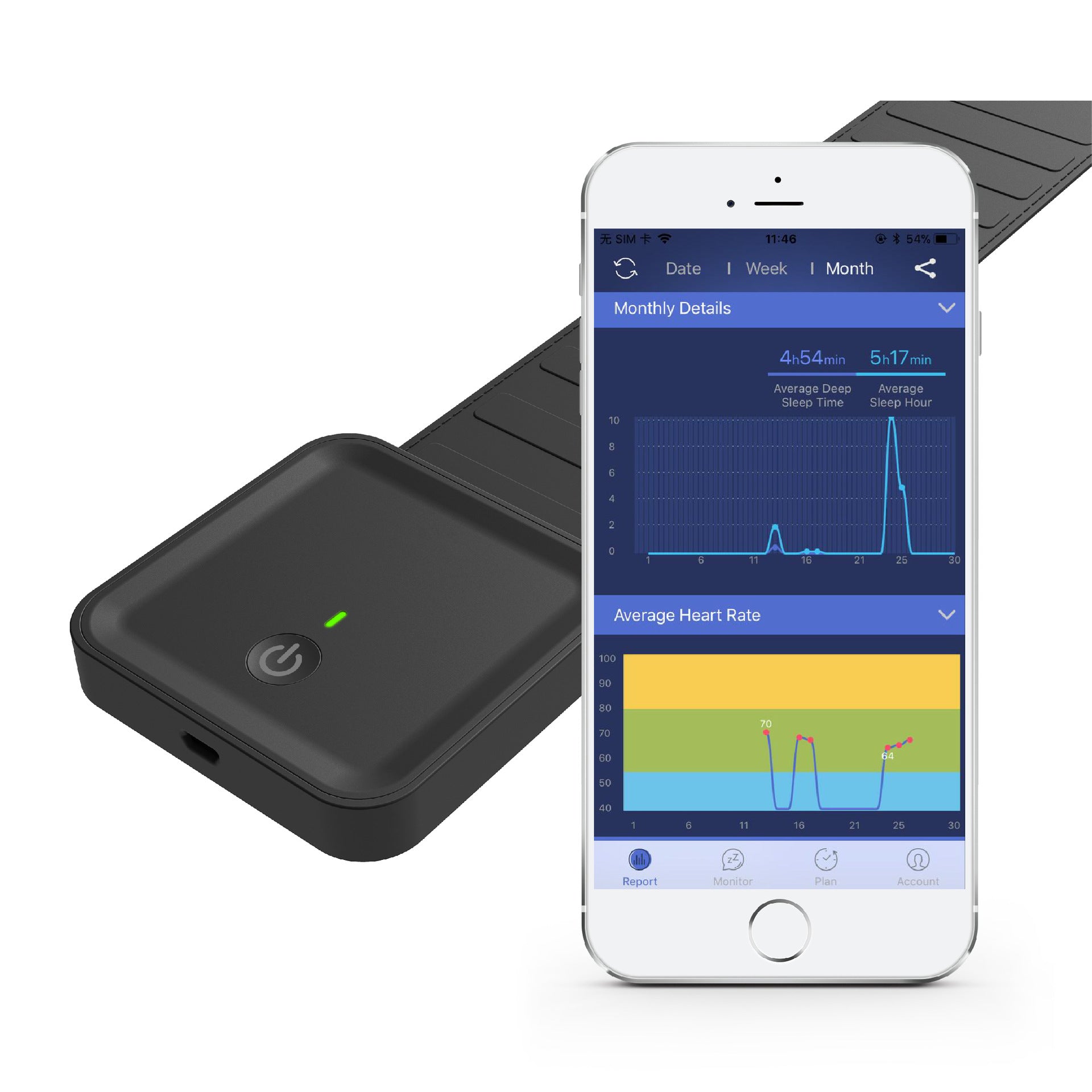 Smart WiFi Sleep Belt with Heart Rate Monitoring