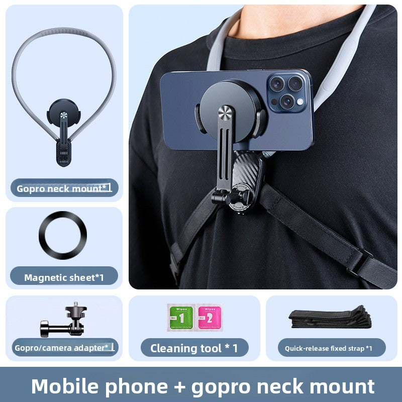 Adjustable Neck Phone Mount for Hands-Free Recording