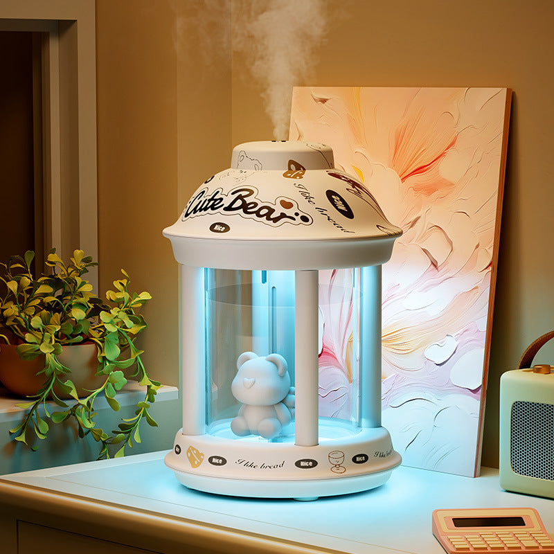 Mini USB Night Light Humidifier with Soft Glow