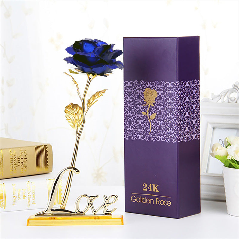 gold foil rose