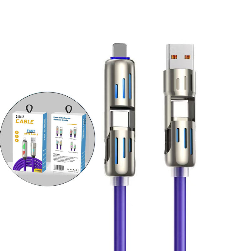 4-in-1 usb mobile phone data cable