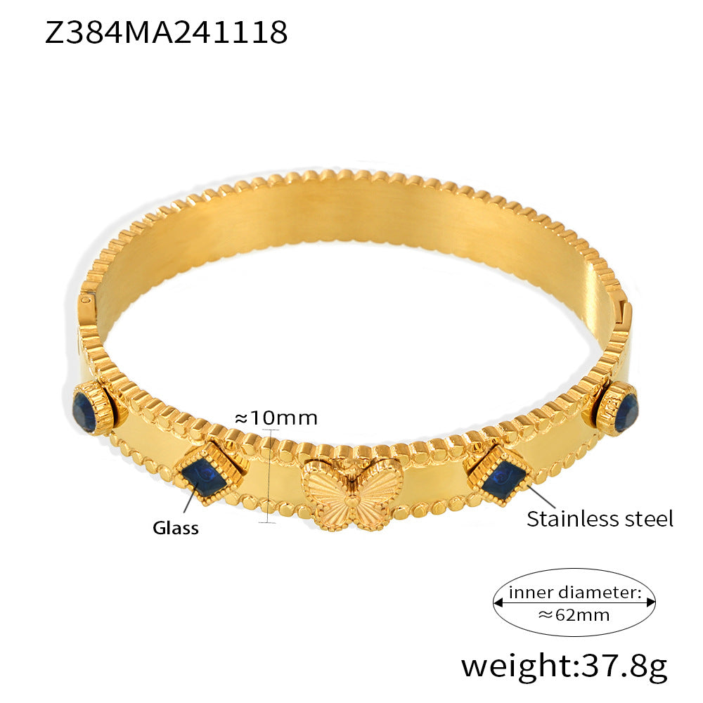 High version of gold bracelet with buckle