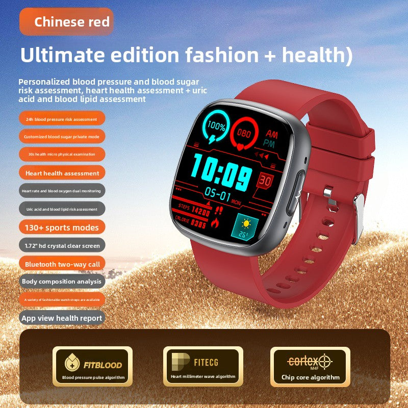 High-precision blood glucose watch for all-day health monitoring