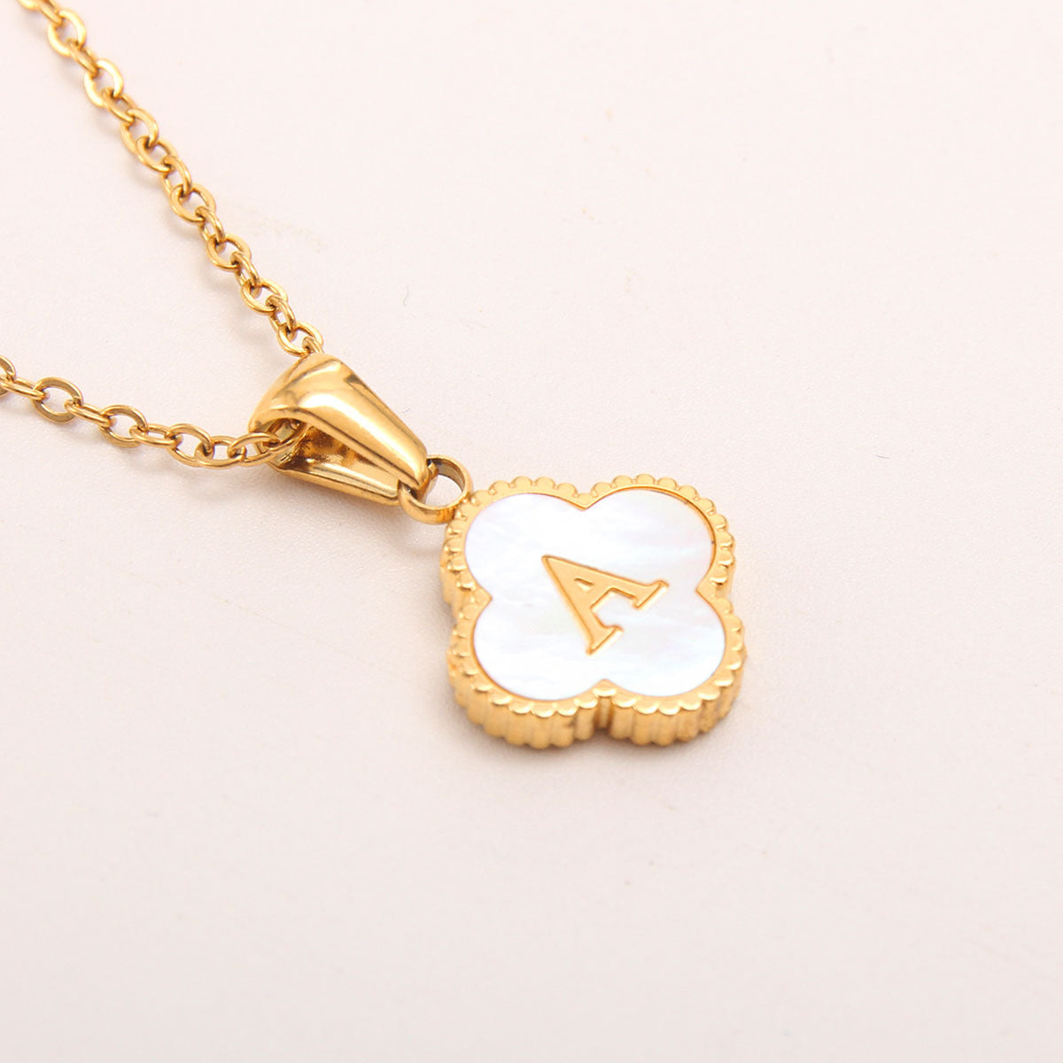 Gold-Plated Letter Necklace