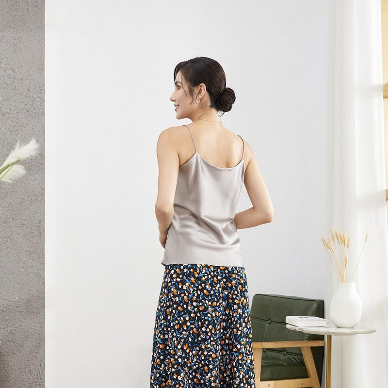 Double-layer silk camisole