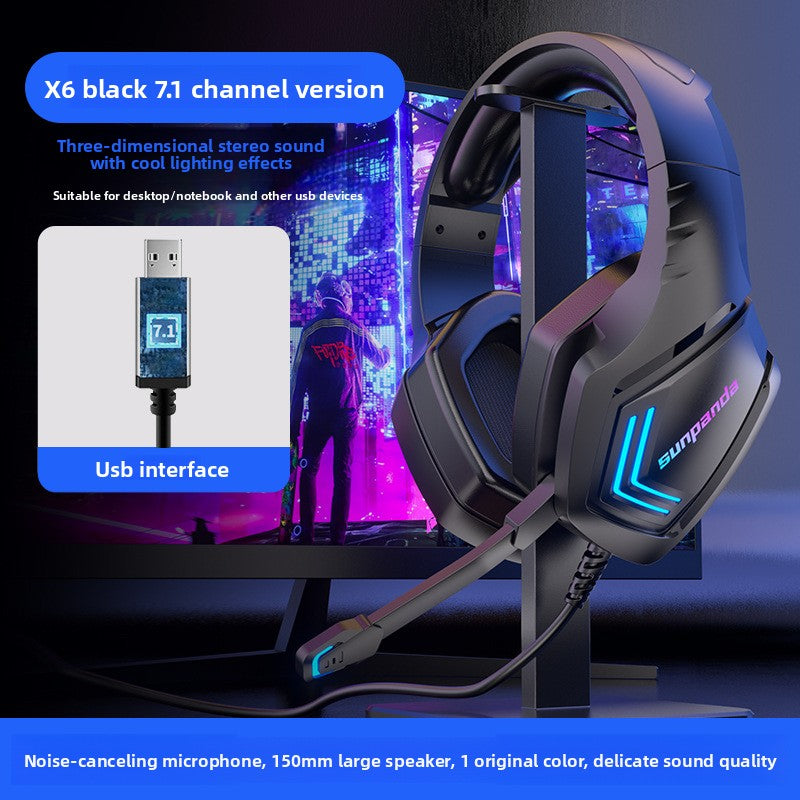 P3 Wireless Bluetooth Gaming Headset with LED Light