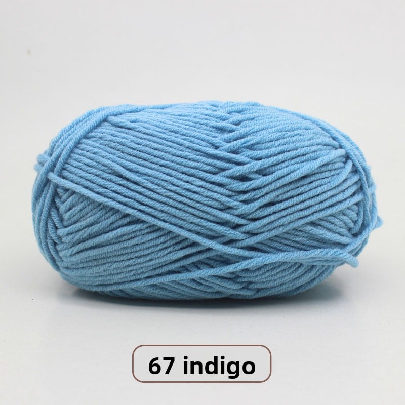 Five-Strand Milk Cotton Yarn for Knitting and DIY Crafts
