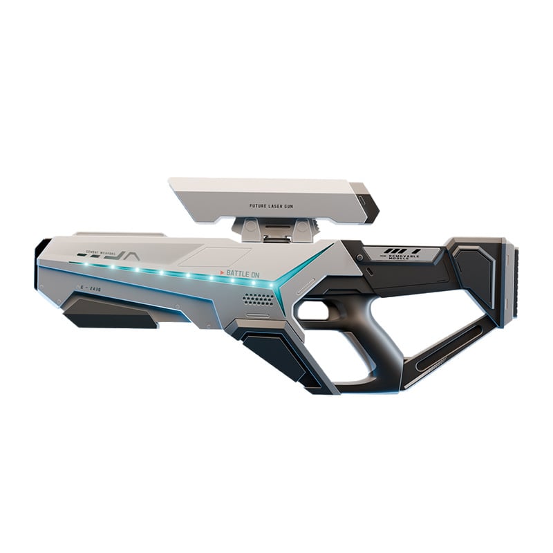 Continuous electric water gun with manual and automatic pulse to
