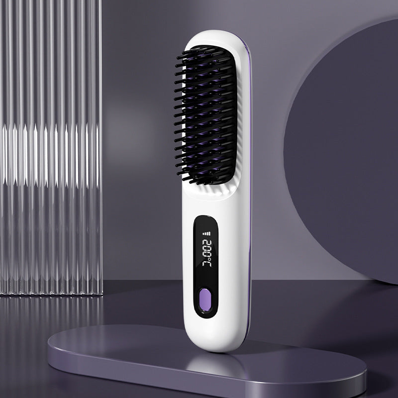 Rechargeable electronic hair straightener