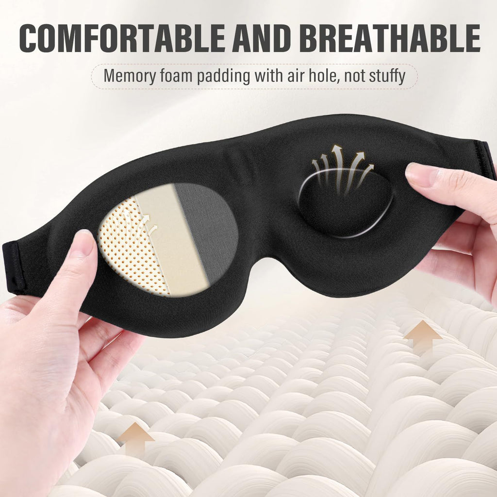Full light-blocking sleep eye mask