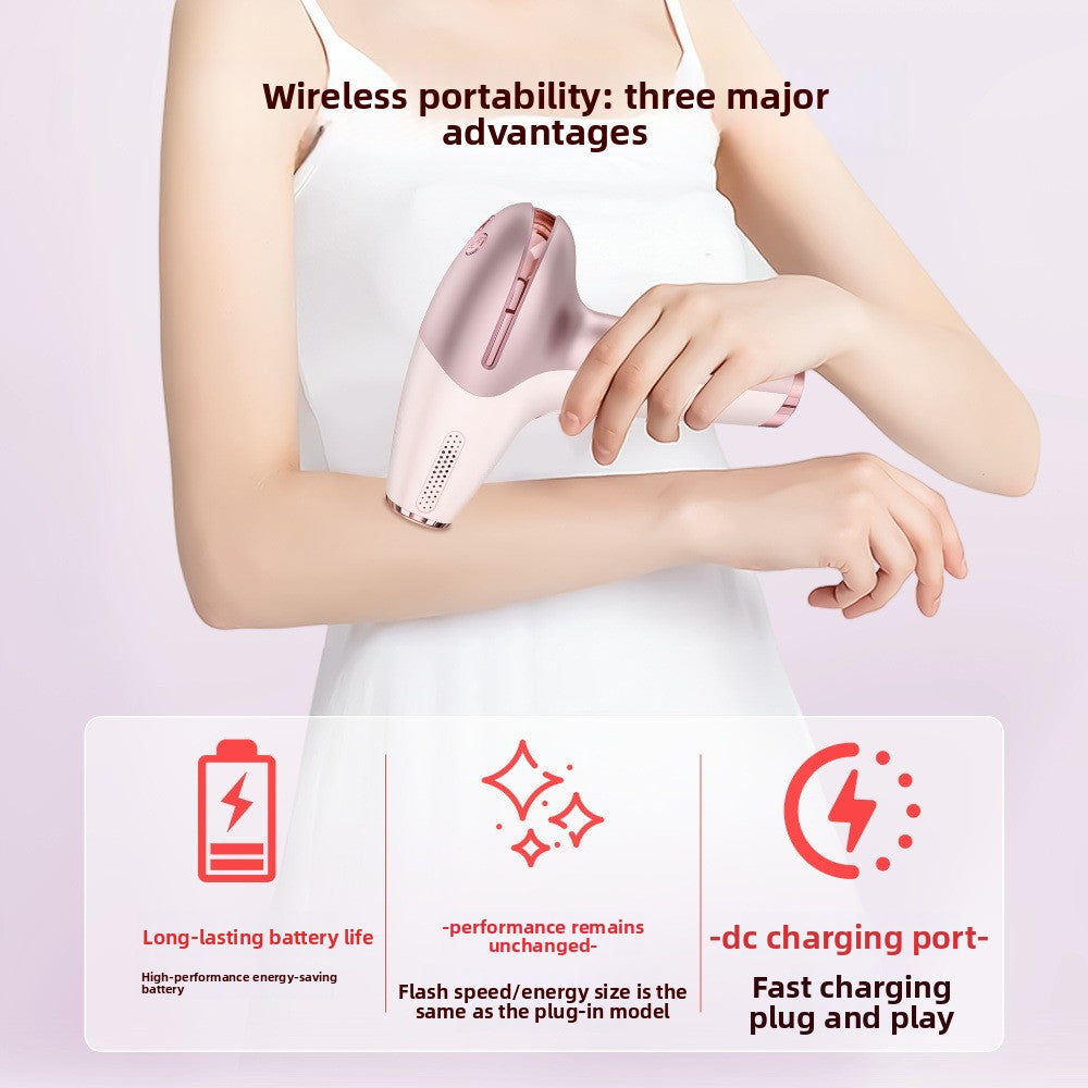 Home laser freezing point hair removal device