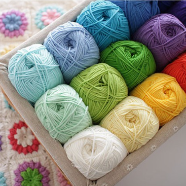Five-Strand Milk Cotton Yarn for Knitting and DIY Crafts