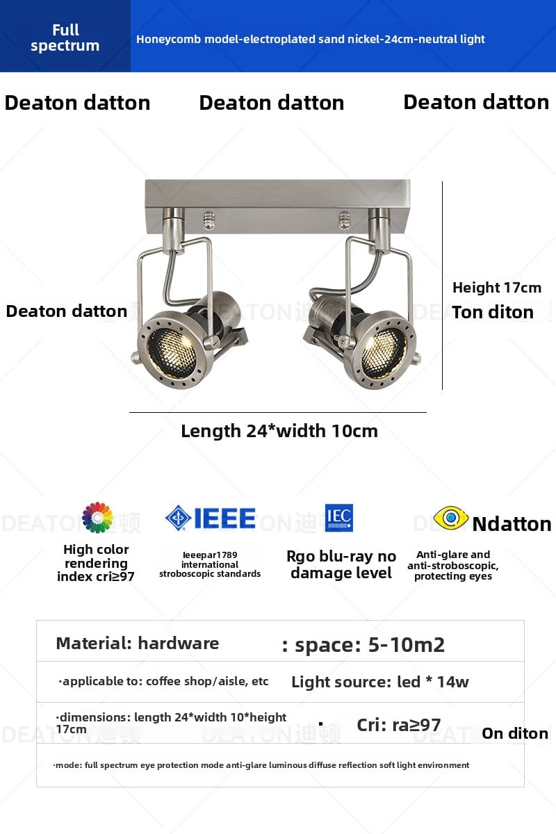 Ceiling-mounted spotlights