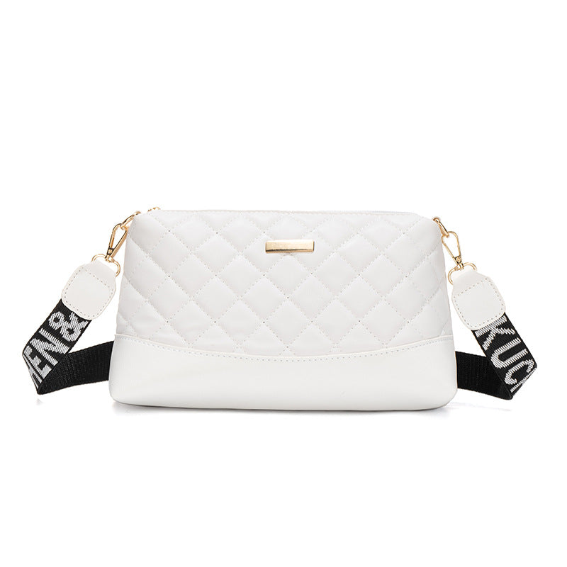 Embroidered Shoulder Bag - Small Square Bag for Women