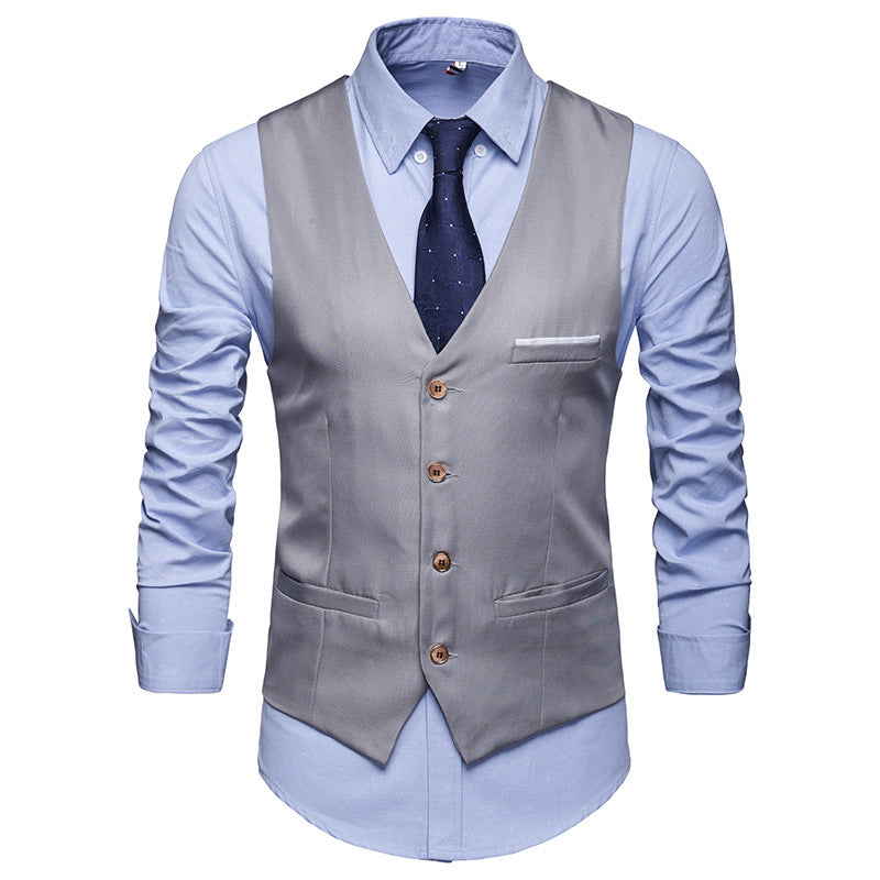 utfitSuit Vest Men's Formal and Casual Business Style Groomsman O