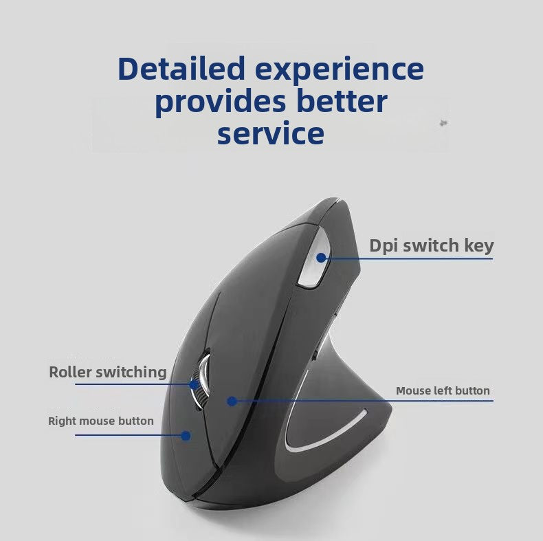 Ergonomic Silent Wireless Bluetooth Mouse with Luminous Feature