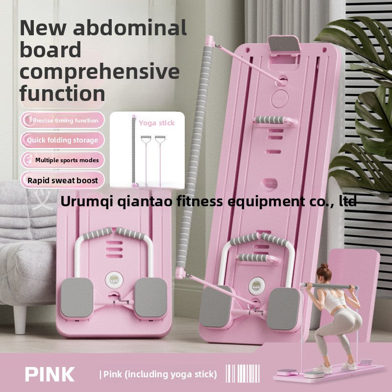 Multi-functional pole-mounted Pilates mat