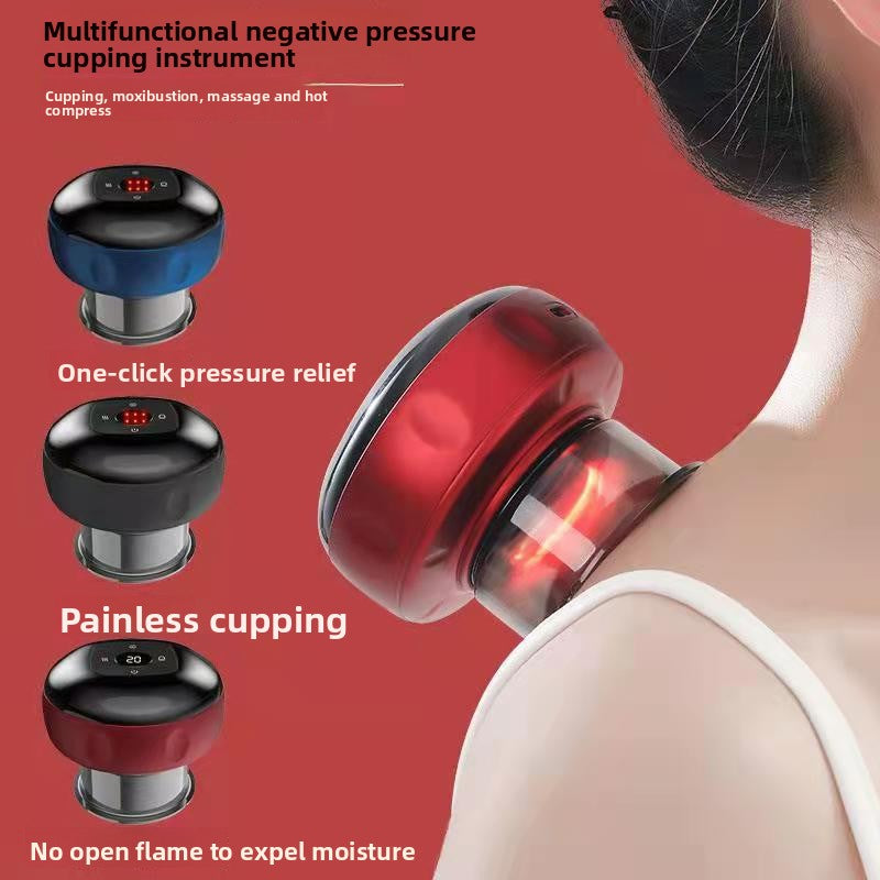 Electric Cupping Massager with Adjustable Pressure and Essential Oil