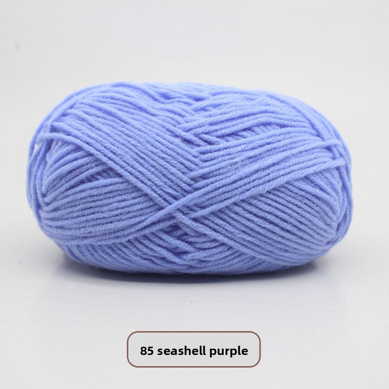 Five-Strand Milk Cotton Yarn for Knitting and DIY Crafts