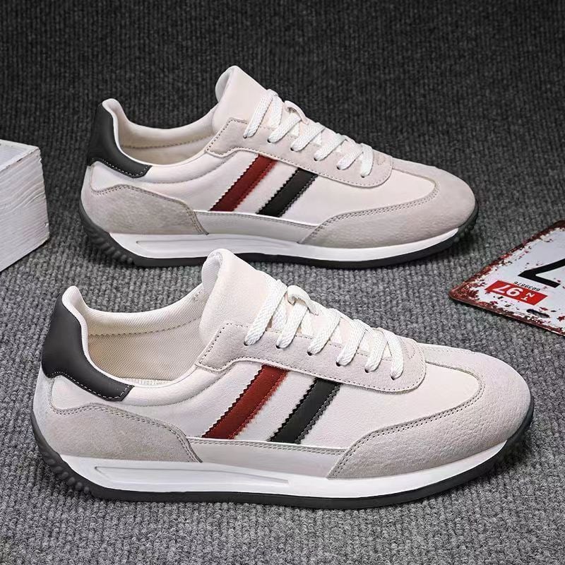 Leather men's casual durable slip-on shoes